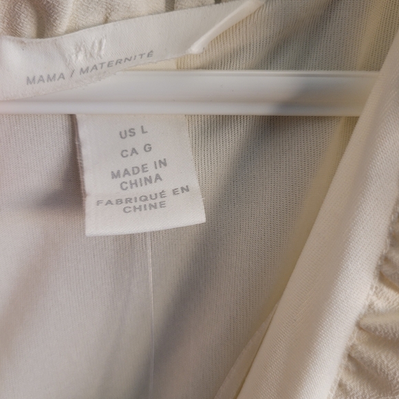 H&M maternity romper off-white size large - Picture 3 of 4